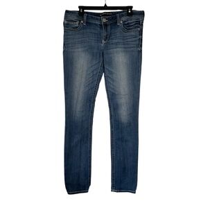 Express Jeans Stella Skinny Low Rise Mid Blue Denim Women Size 10L